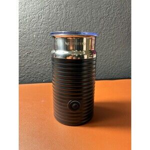Nespresso Aeroccino Milk Frother Black Stainless Steel Coffee Maker